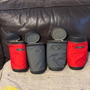 Outdoor Research Red and Gray Insulated Holders